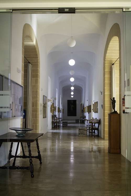 Corridor Museum Glass Interior Design Clean Hall