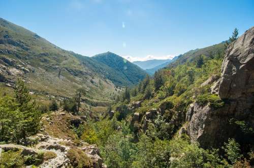 Corsica Nature Travel Landscape Panorama Summer
