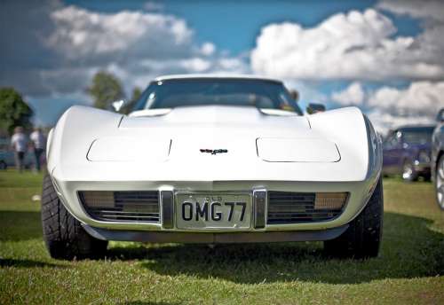Corvette Racing Car Roadster Sports Car Vintage