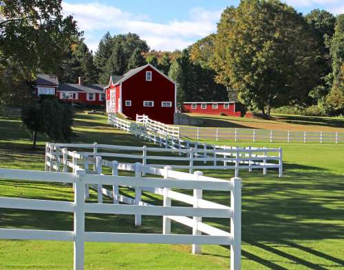 Countryside Belchertown New England Farm Fence