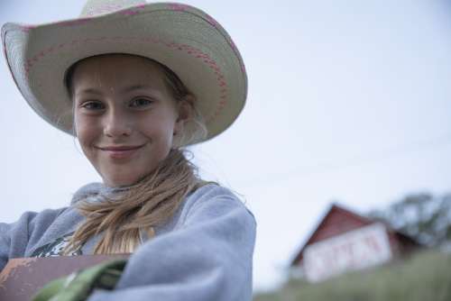 Cowgirl Hat Western Girl Cowboys Portrait Stetson