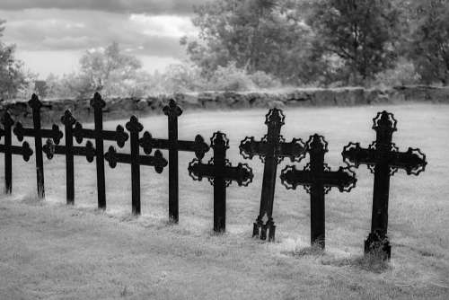 Cross Church Cemetery Graveyard Telemark Norway Bø