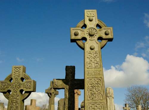 Cross Scotland Cemetery Celtic Cross Falls