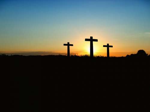 Cross Sunset Sunrise Hill Sky Sun Crucifixion