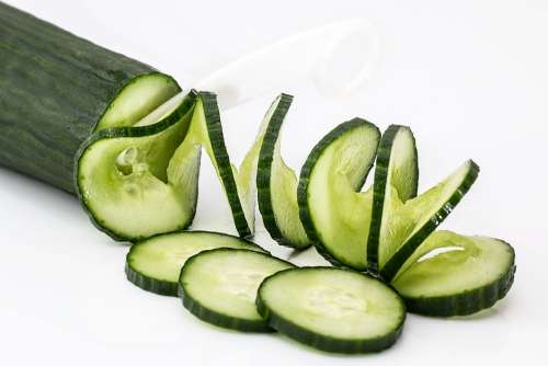 Cucumber Salad Food Healthy Green Fresh