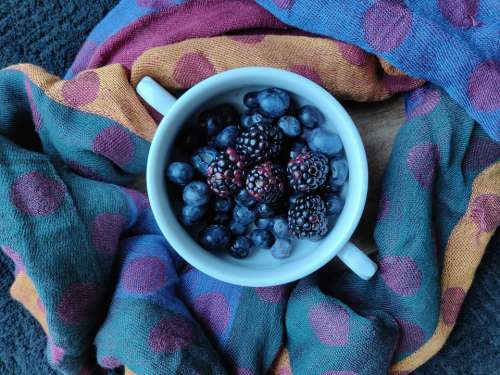 Cup Of Berries Good Health Fruits