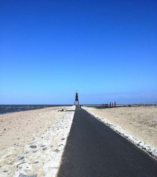Cuxhaven Beach North Sea Blue Dunes Sky Love Sea