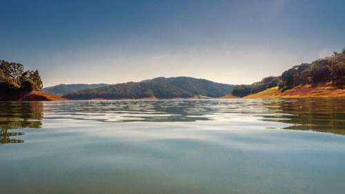 Dam Agua Lake Sky Summer Water Landscape