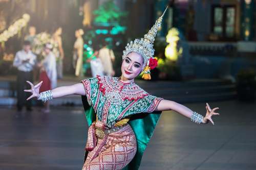 Dancer Asia Art Bangkok Pretty Classical Colorful