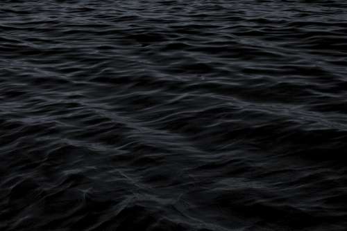 Dark Lake Water Waves Ocean Pattern Sea Gloomy