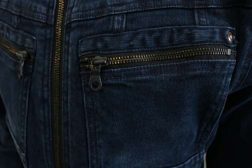 Denim Workwear Zipper Pocket