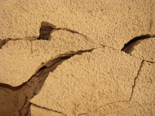 Desert Sand Dubai Cracked Dry