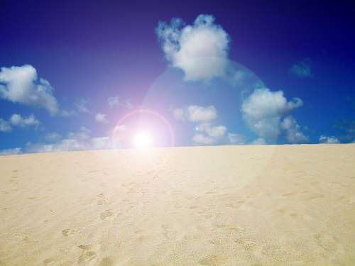 Desert Sun Sand Sky Dry Hot Dune Sahara