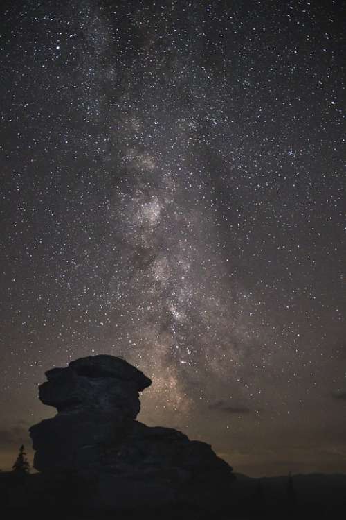 Devil Stone Styria Star Milkyway Starry Sky