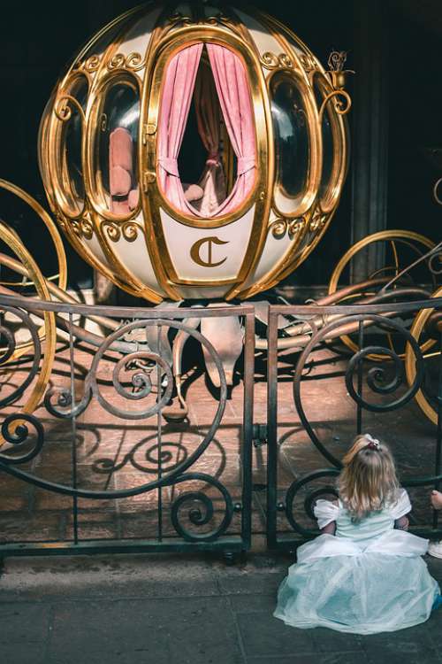 Disneyland Princess Chariot Cinderella Scenery