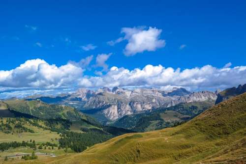 Dolomites Italy Alpine Mountains Alpine Panorama