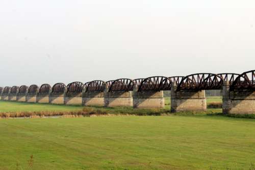 Domitzer Railway Bridge Bridge Railway Bridge