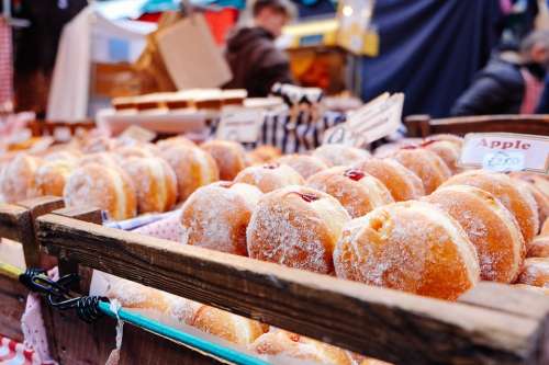 Donuts Pastry Bakery Dessert Food Doughnuts Baked