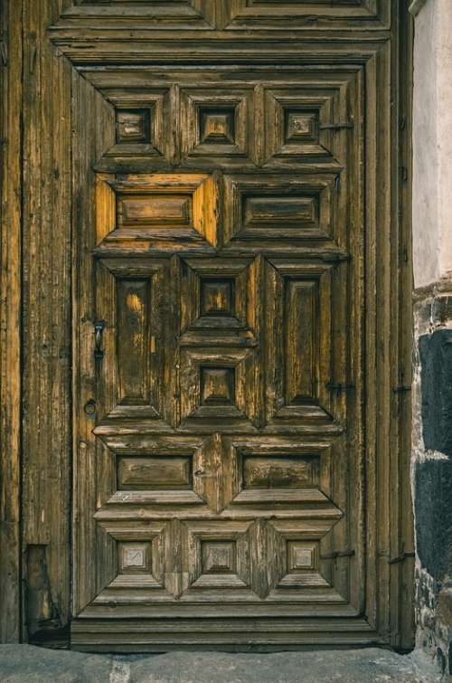 Door Antique Vintage Old Wood Rusty Entrance