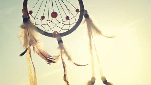 Dreamcatcher Talisman Indian Feathers