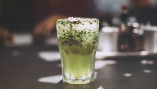 Drink Ice Green Glass Refreshment Summer Soda