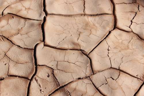 Drought Cracks Dry Surface Cracked Mud Terrain