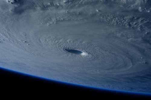 Earth Hurricane Atmosphere Spiral Hole Vortext