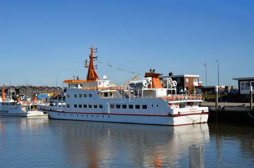 East Frisia Bensersiel Ferry Ship Passenger Ferry