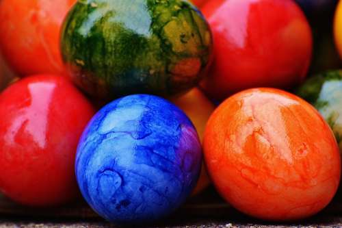 Easter Easter Eggs Colorful Happy Easter Egg