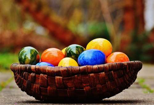 Easter Easter Eggs Colorful Happy Easter Egg