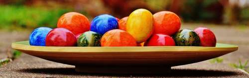 Easter Easter Eggs Colorful Happy Easter Egg