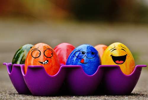 Easter Easter Eggs Funny Colorful Happy Easter Egg