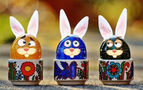 Easter Easter Eggs Funny Hare Rabbit Ears Ears