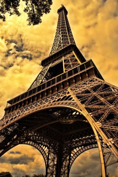 Eiffel Tower Paris Tower Architecture Tall