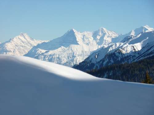 Eiger North Face Monk Virgin Switzerland Alpine