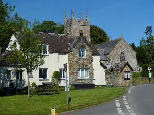 England Cornwall United Kingdom Village Church