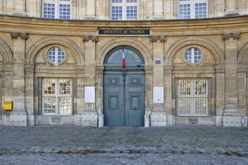 Entrance Institut De France Paris France Building