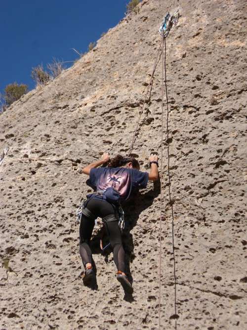 Esclada Climber Rock Margalef Priorat Cataluny