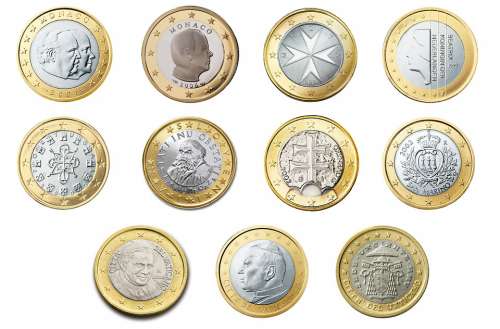 Euro 1 Coin Currency Europe Money Wealth