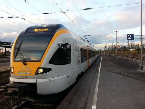 Euro Rail Train Traffic Transport Railway