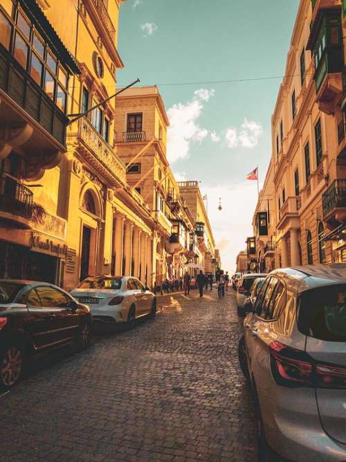 Europe Malta Streetscapes Streets Island Baroque