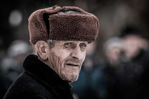 Expression Man Elderly Character Wrinkled Old