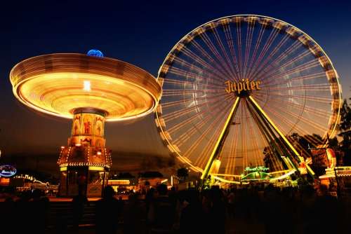 Fair Fairground Ferris Wheel Carousel