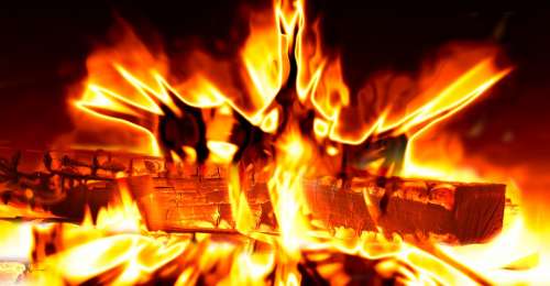 Fire Flame Heat Hot Log Burn Brand Blaze Energy