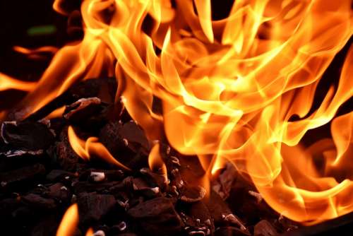 Fire Flame Carbon Burn Hot Mood Campfire