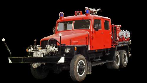 Fire G5 Isolated Werdau Ddr Oldtimer Fire Truck