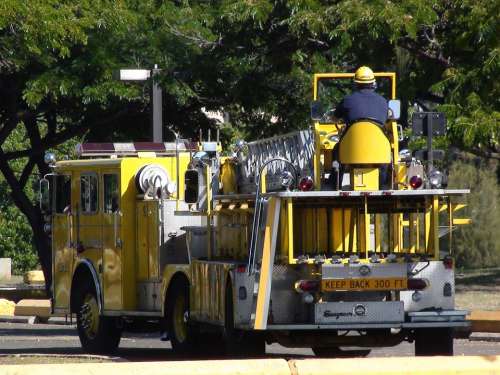 Fire Truck Vehicle Transportation Emergency Engine
