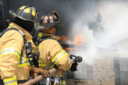Firefighter Fireman Fire First Responder Hose