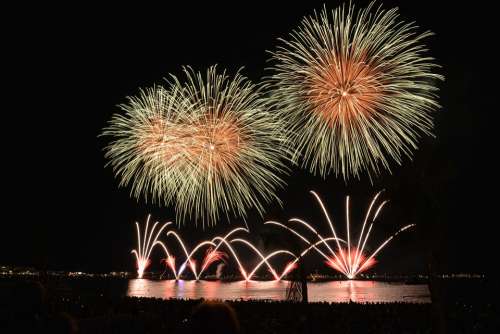 Fireworks Rocket Night Sylvester Explosion