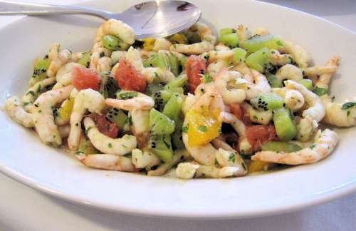 Fish Salad Shrimp Vegetables Italian Food Salad